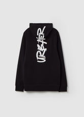 Ovs French Terry Sweatshirt With Hood And Print